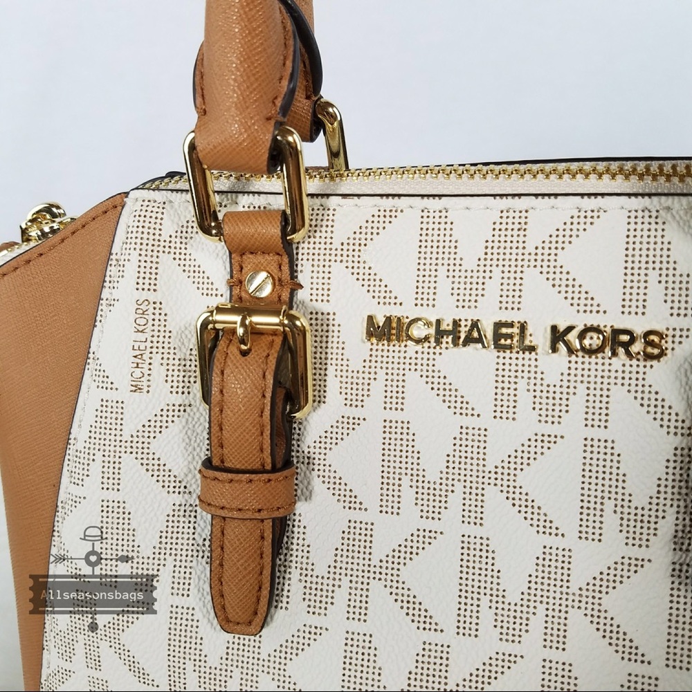 NWT Michael Kors Medium Ciara Satchel Acorn Bag - Picture 5 of 8